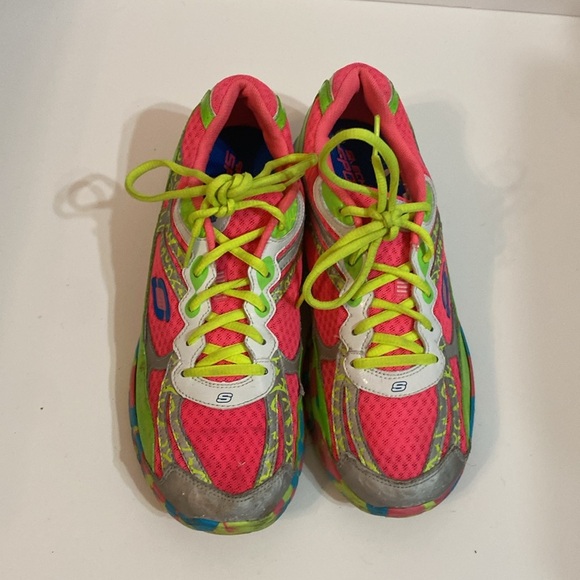 Skechers Women's Synergy Running Shoes Sneakers Pink Multi Confetti Size 10 - Picture 5 of 11